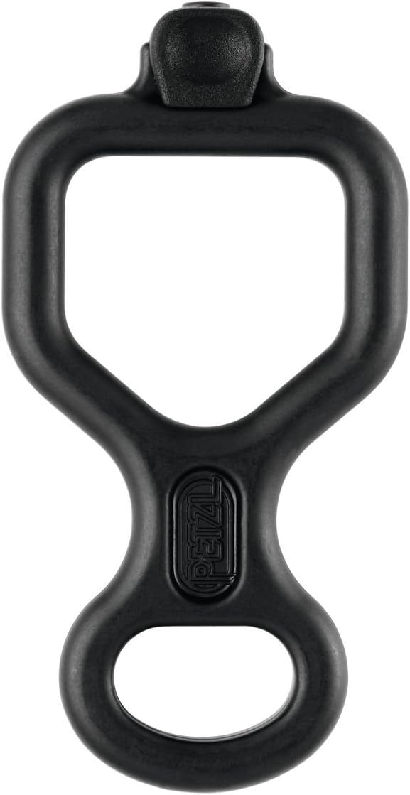 PETZL HUIT ANTIBRULURE Descender - Figure 8 Descender with Anti-Burn Grip for One or Two Rope Strands While Rappelling