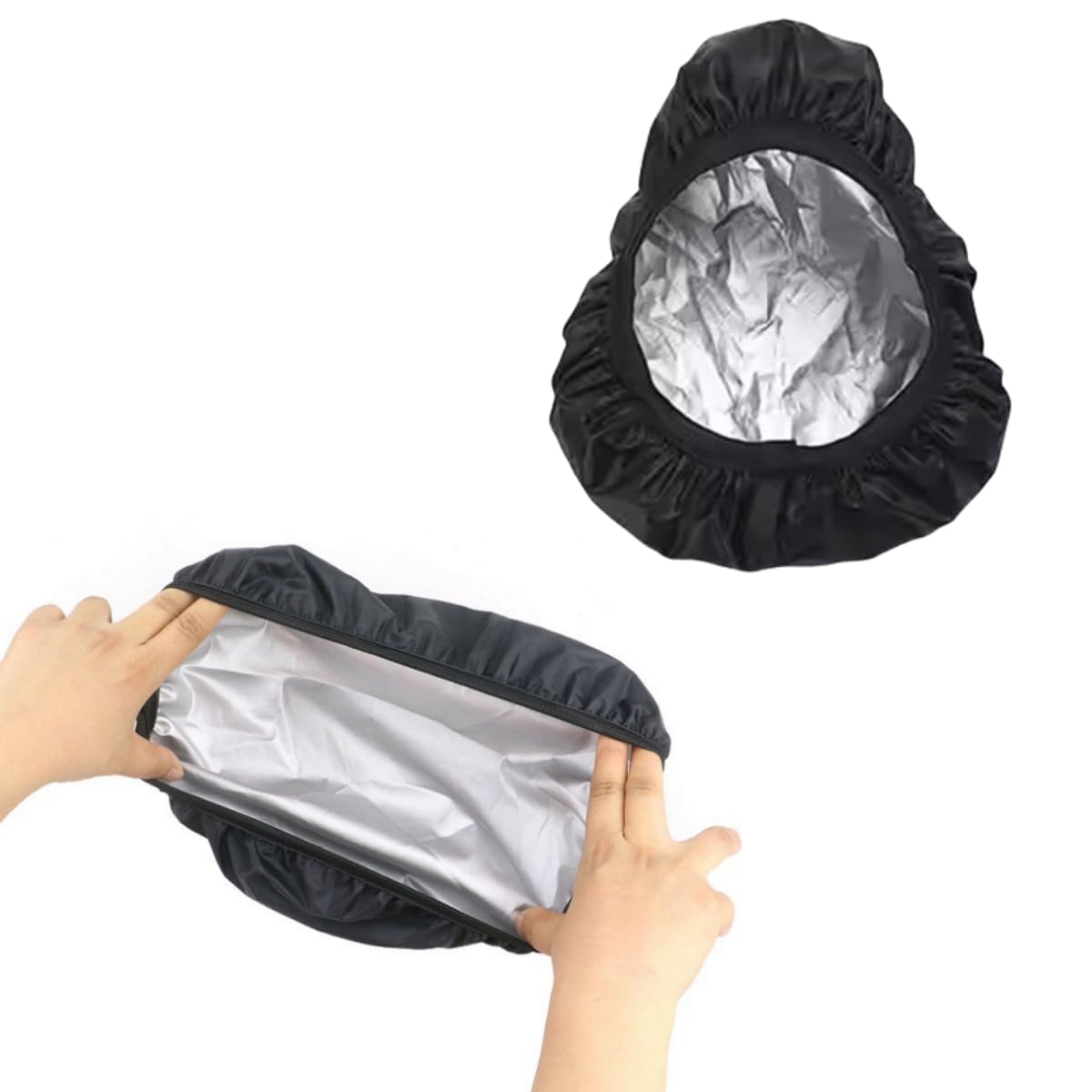 KKpxafl 4Pcs Bike Saddle Cover in Black, Bicycle Seat Rain Cover with Elastic, Packs Bike Seat Cover