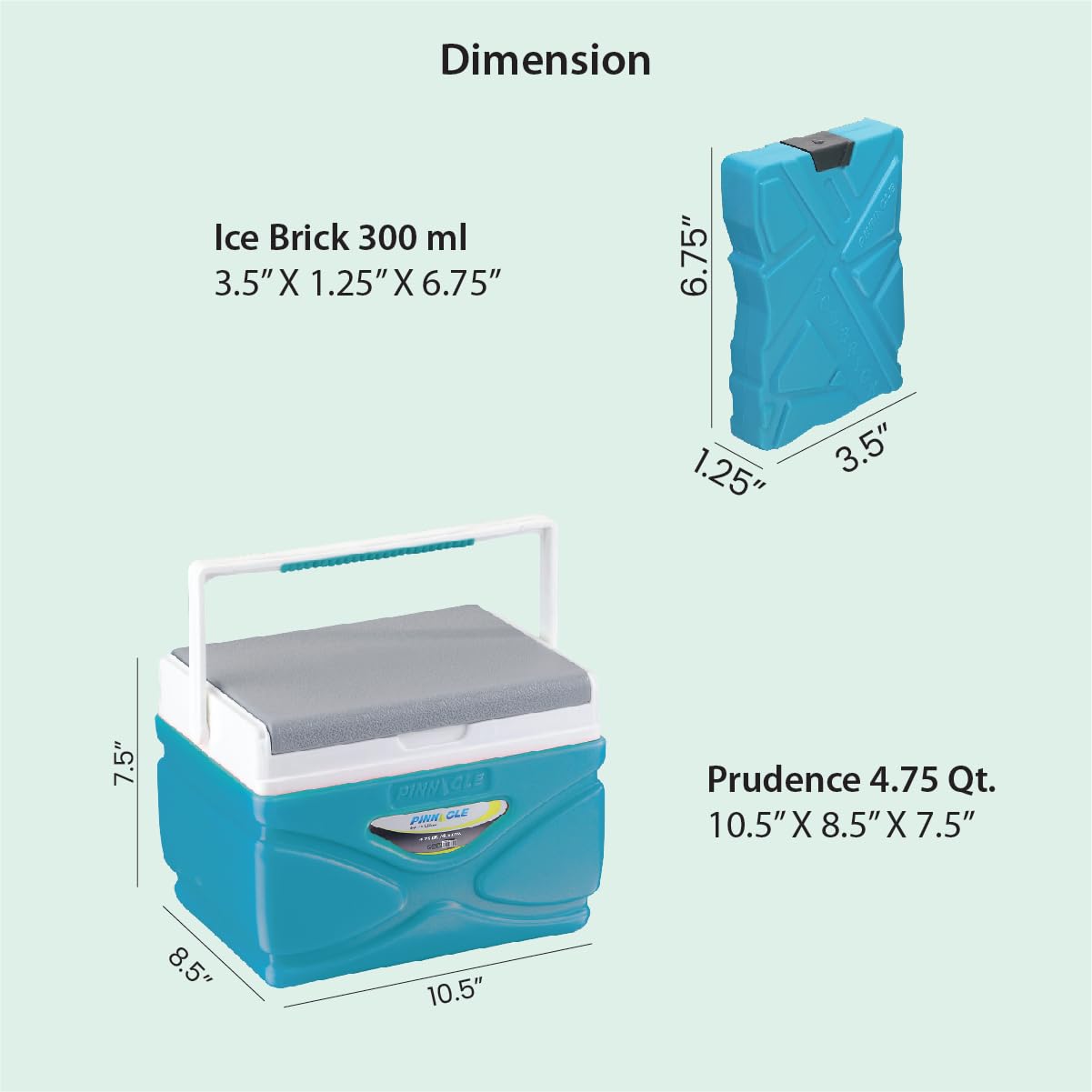 Pinnacle Thermoware Blue 11L Insulated Cooler Bag with Wheels and Smaller Outdoor Coolers