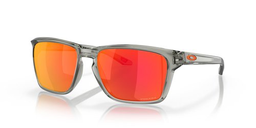 Oakley Men's Oo9448 Sylas Rectangular Sunglasses, Grey Ink/Prizm Ruby, 57 mm