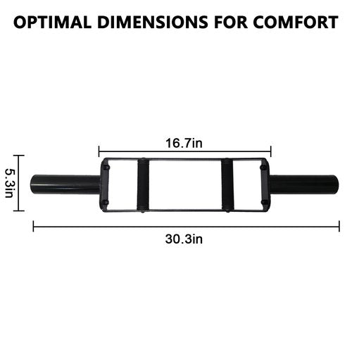 Olympic Tricep Bar Home Gym Weightlifting for Strength Training with Rubber Grips,for Deadlifts, Squats, Shrugs
