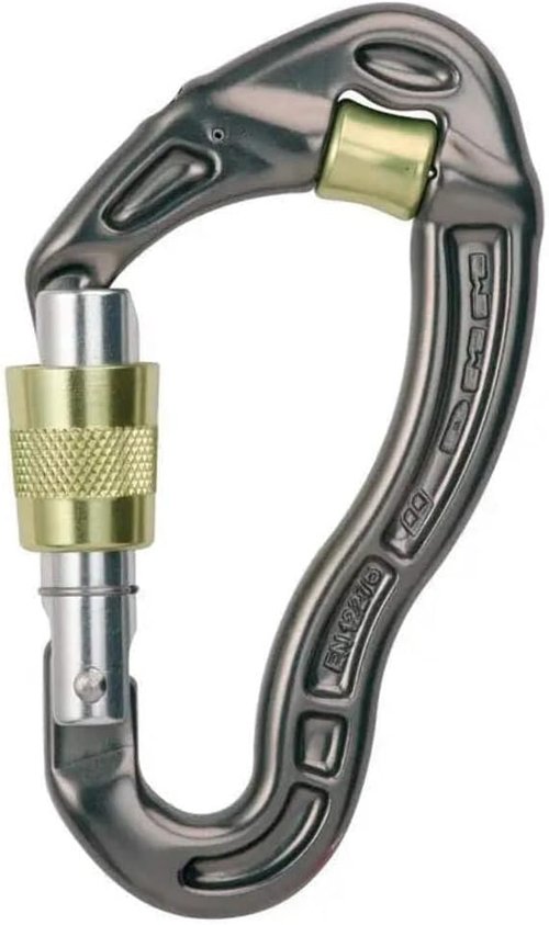DMM Revolver SG Carabiner, Gunmetal with Gold Gate