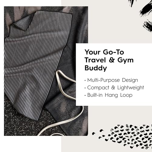 GEOMETRY Gym Towels for Working Out - Double Sided, Super Absorbent Microfiber Sweat Towel, Compact & Quick Dry - Premium Microfiber for Gym - Amanda, 16" x 30", 1 Piece