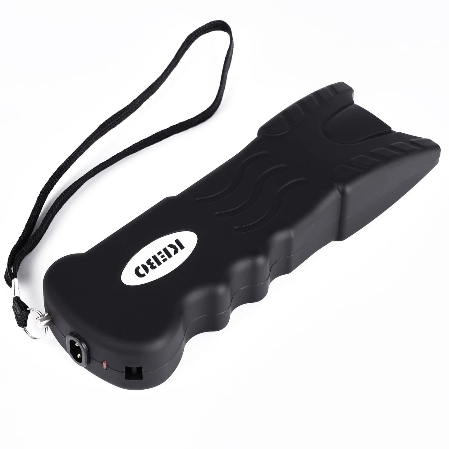 KEBO - 59 Billion Stun Gun - Rechargeable with Safety Disable Pin LED Flashlight, Women Outdoor Personal Defense Tool Wife Gift, Black