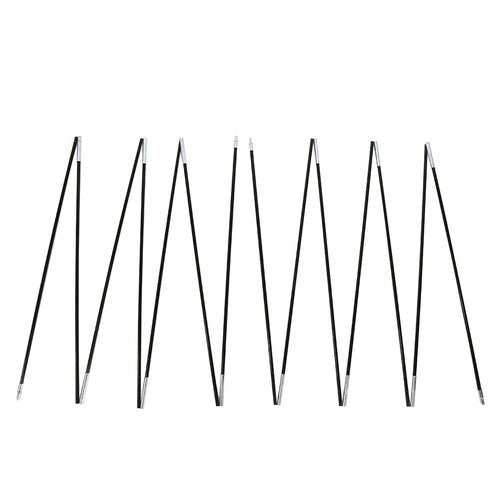 Replacement Tent Poles Fiberglass 2 Sets 7 Sections Outdoor Camping Double Tent Pole Support Frames Kit Tent Replacement Poles Replacement Tent Poles Fiberglass Tent Poles Replacement