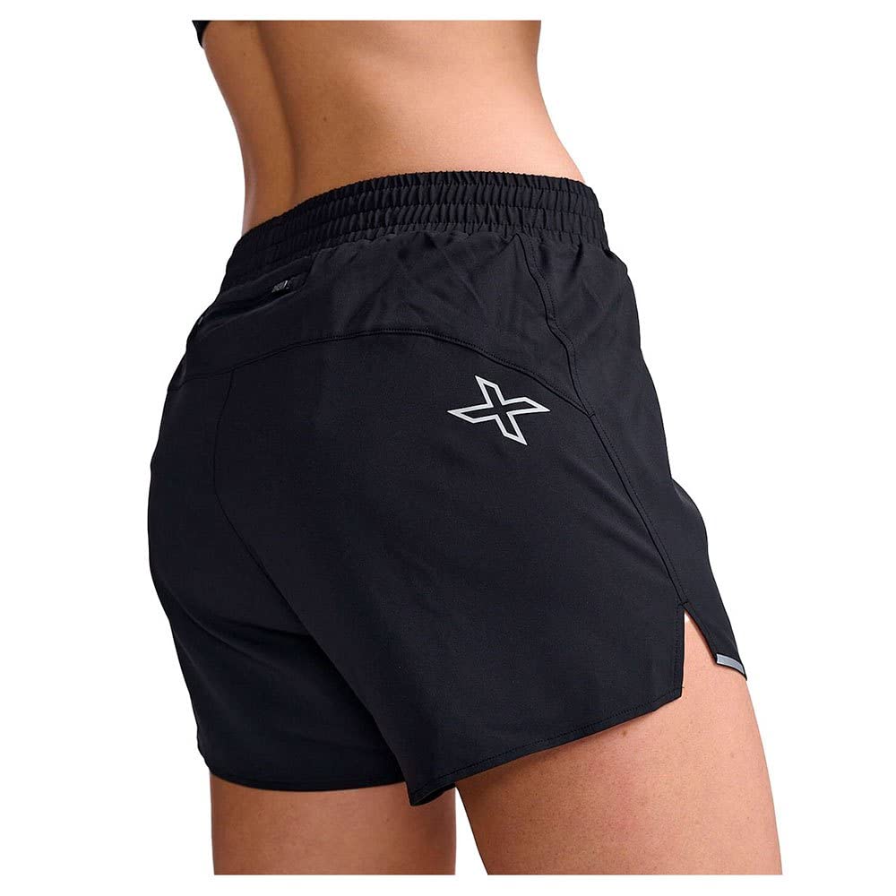 2XU Aero 5" Run Shorts Black/Silver Reflective XS 5