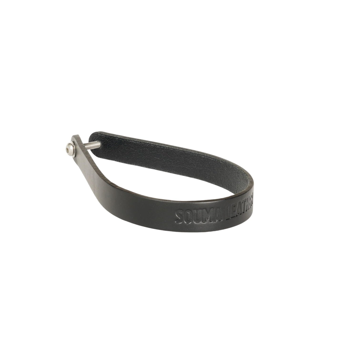 Leather Front Carrier Block Strap for Brompton Bicycle (Black)