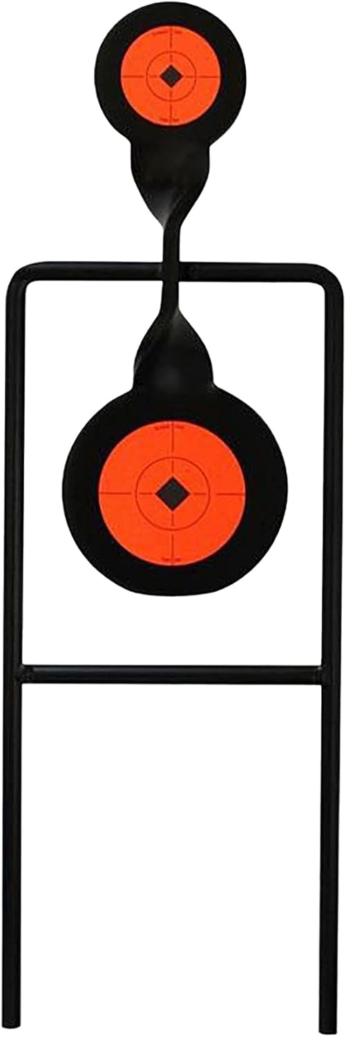 Birchwood Casey World of Targets Easy-to-Use Durable Steel Spinner Target with High Visibility Target Spots for Maintenance-Free Rifle/Handgun Shooting