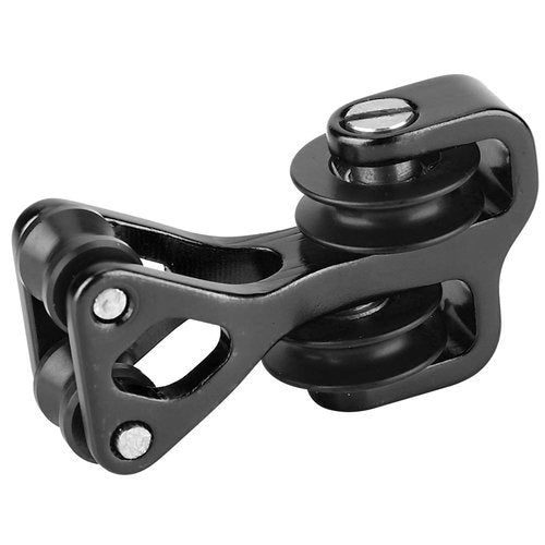 Glide Cable Slide, Aluminium Alloy Archery Cable Slide String Splitter Roller Glide Archery Cable Slide (Black)
