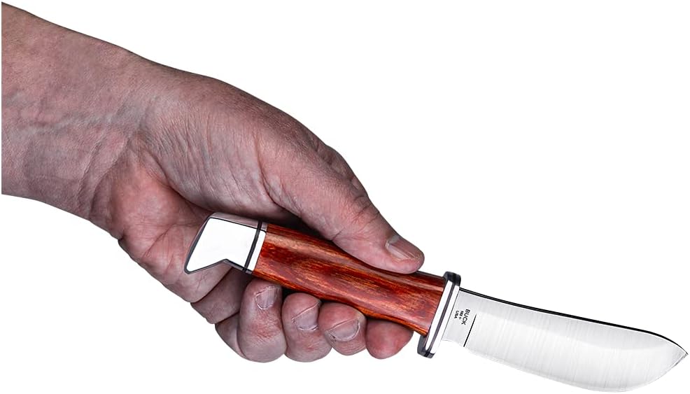 Buck Knives 103 Skinner Fixed Blade Hunting Knife, 4" Stainless Steel Blade with Leather Sheath