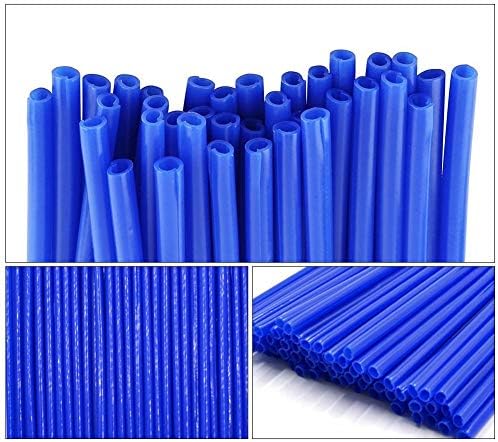 1 Pack Wheel Spoke Wraps, Motorcycle Street Bike Spoke Rims Covers Wheel Decoration Protector (Blue)