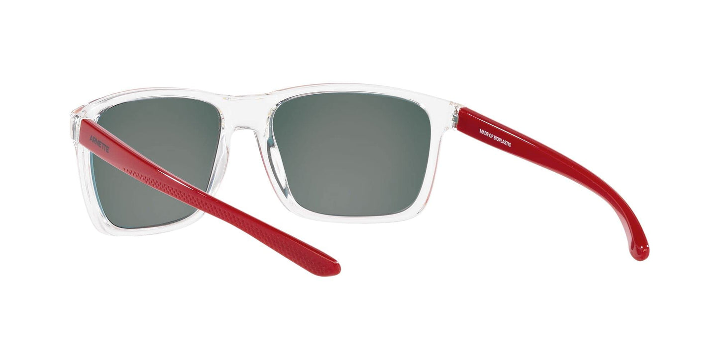 ARNETTE Man Sunglasses Crystal Frame, Grey Mirror Orange/Yellow Lenses, 59MM