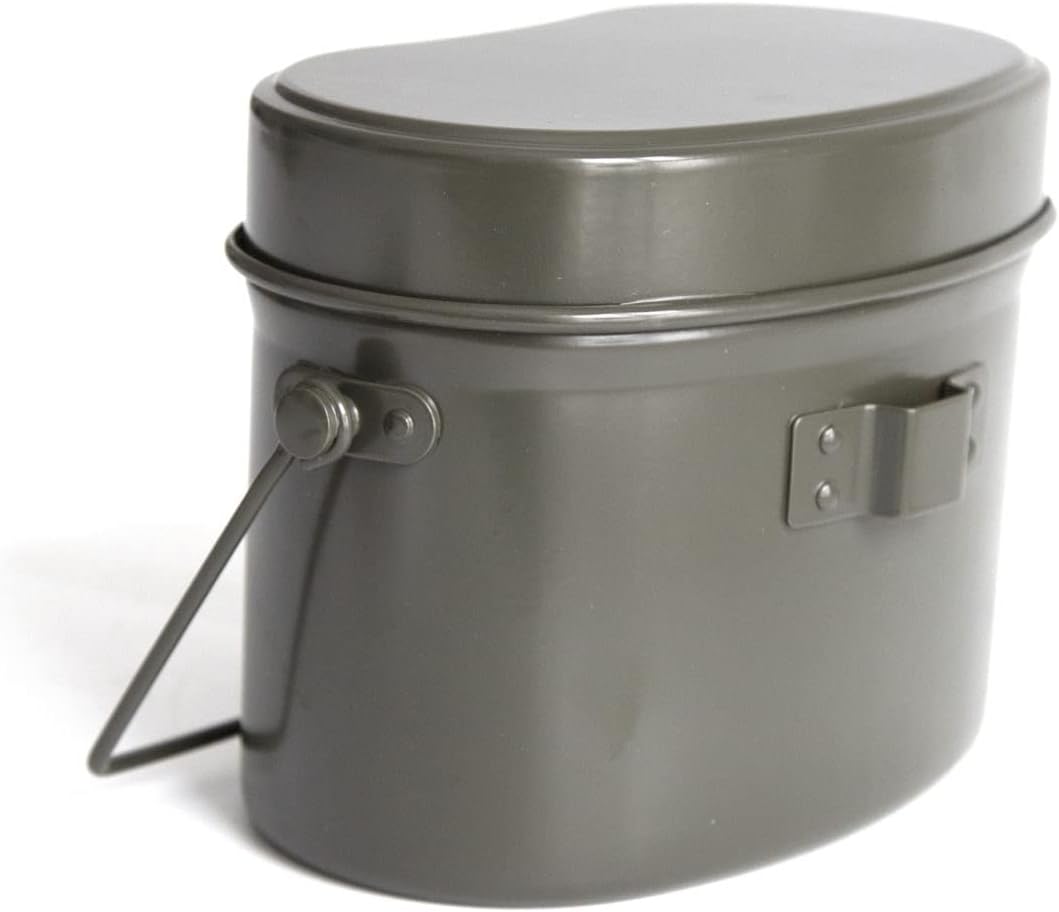Japanese WW2 Mess Kit Grey WWII Collection Outdoor 3 in 1 Lunch Box Cookware