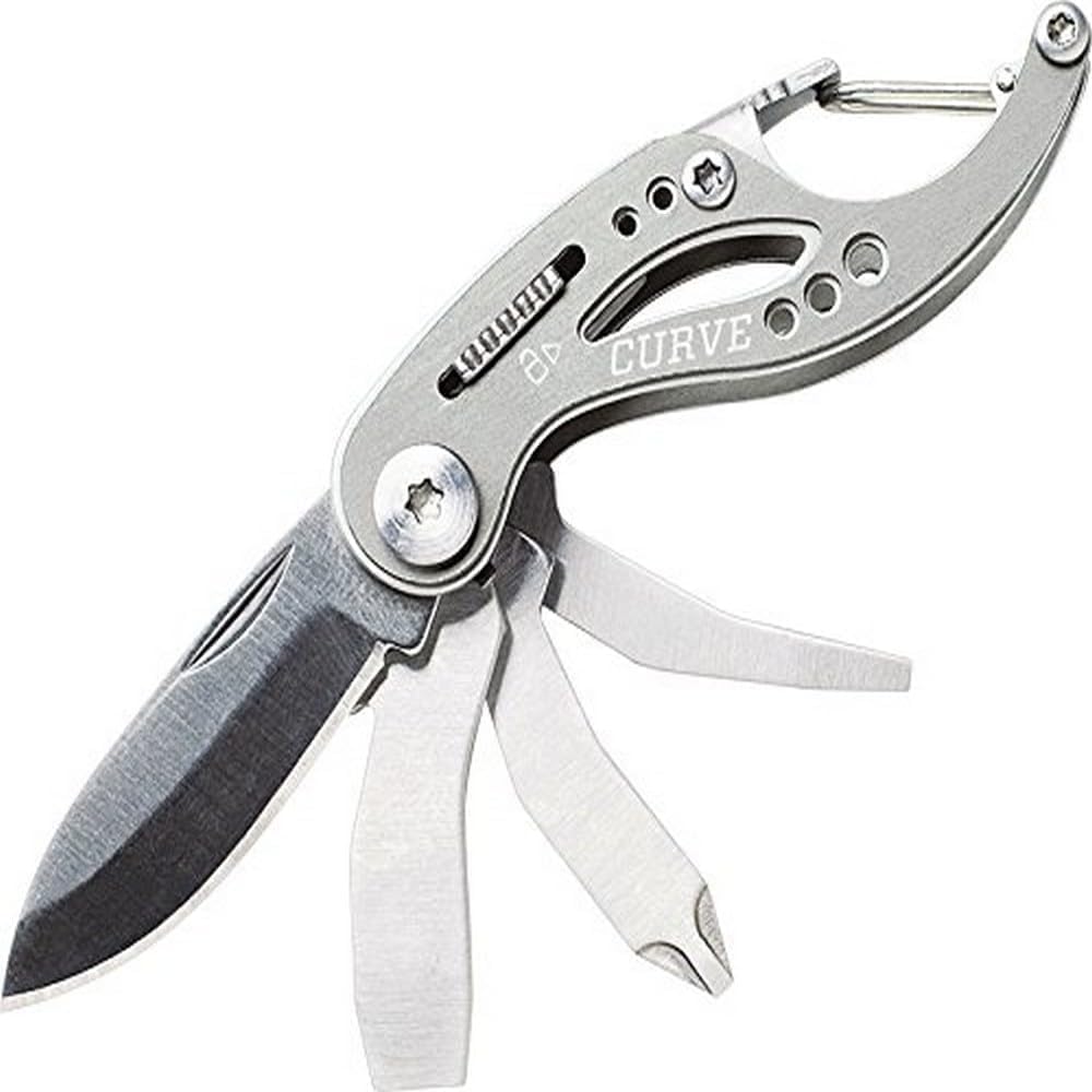 Gerber Gear Curve Multi-Tool - 6-in-1 Screwdriver and Pocket Knife Set - EDC Gear Multi-Tool Keychain