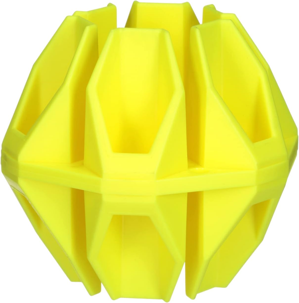 BIRCHWOOD CASEY Ground Strike Hex Target Ball for Outdoor Shooting - Durable Long-Lasting Highly Visible Yellow 6" Ball Resealable Target Rated for All Calibers from .22 up