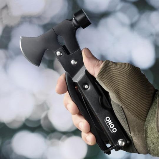 Generic Axe and Hammer Multi-Tool, Camping, Hiking, Fishing, Home Improvement, Black, MTAH170724