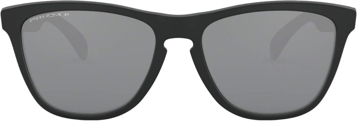 Oakley 24-297 Frogskins Polarized Sunglasses Matte Black w/Black Iridium 24 297 55mm