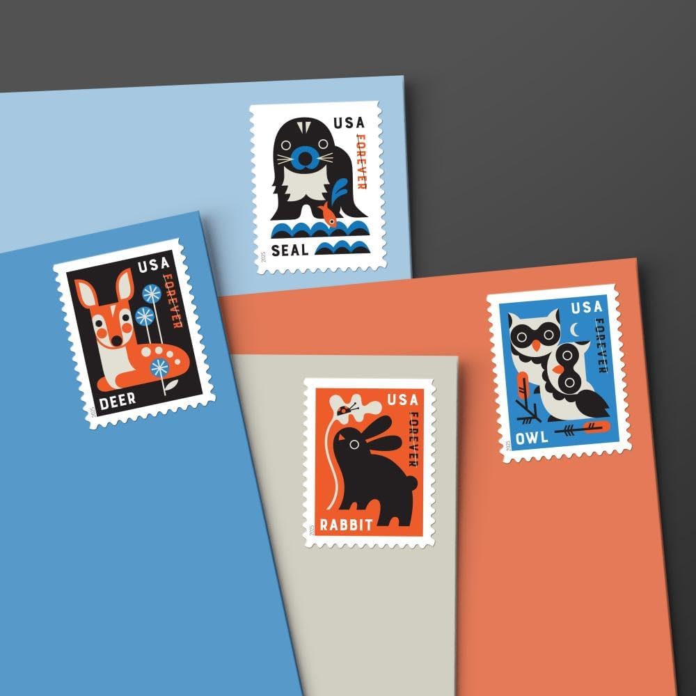 Baby Wild Animals 2025 (Book of 20) First-Class Mail Forever Postage Stamps