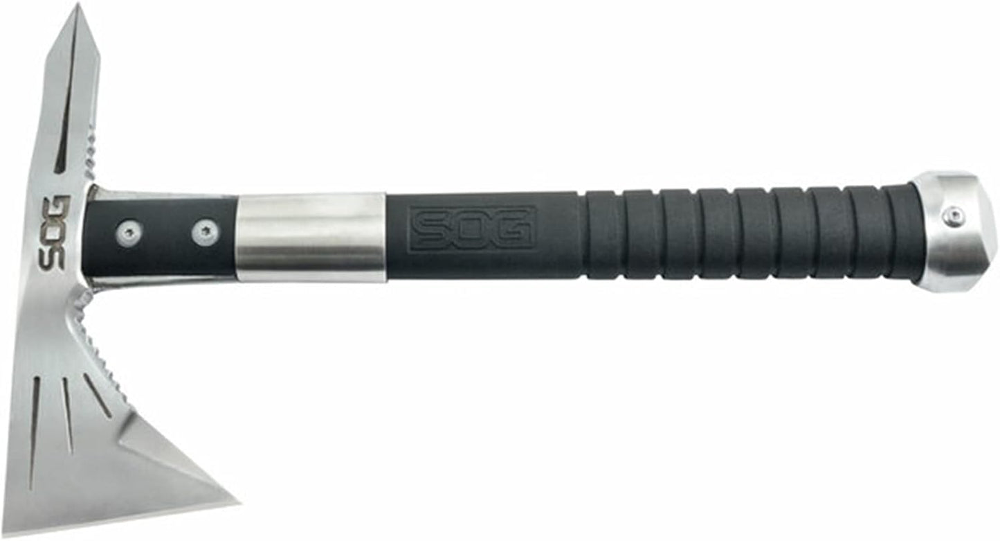 SOG Tomahawk Tactical Hatchet - Voodoo Hawk Mini Tactical Axe, Throwing Hatchet w/ 2.75 Inch Blade for Survival Sports and Camping Axes (F182N-CP)
