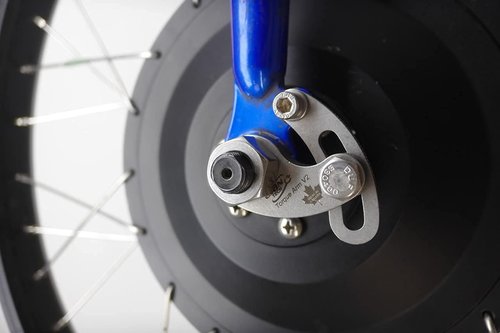 FRONT Torque Arm for Mounting on Forks with Fender Eyelets. Thick 1/4" Stainless Plate