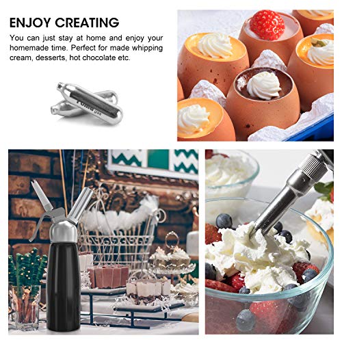 FOMAA Gas Whipped Cream Cartridges, Pack of 25