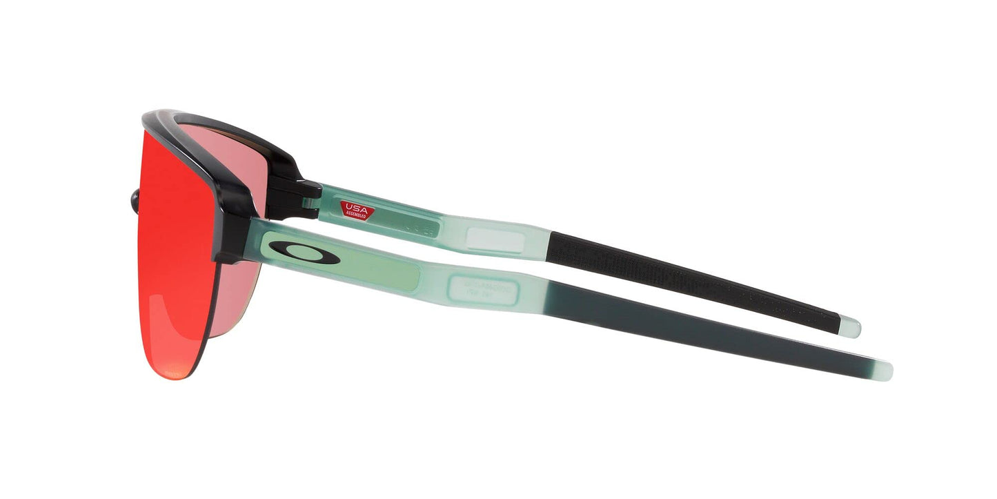 Oakley Men's OO9248 Corridor Rectangular Sunglasses, Matte Black/Prizm Trail Torch, 42 mm