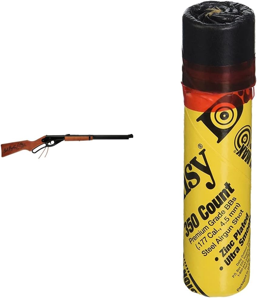 Daisy Outdoor Products Model 1938 Red Ryder BB Gun, Wood Grain, Overall Length: 35.4 Inch