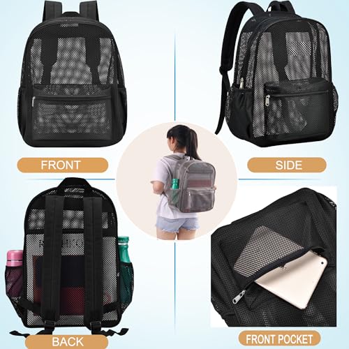 Oraben Duty Mesh Backpacks for Adults,See Through Backpack for Swimming Work Outdoor, Diving Backpack Carry Portable Oxygen Concentrators