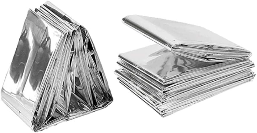 Global Medical Sales Supply Emergency Mylar Thermal Blanket | Survival Space Fire Blanket for Outdoor Adventures, Marathons, First Aid | Waterproof & Windproof | Ideal for Camping & Hiking