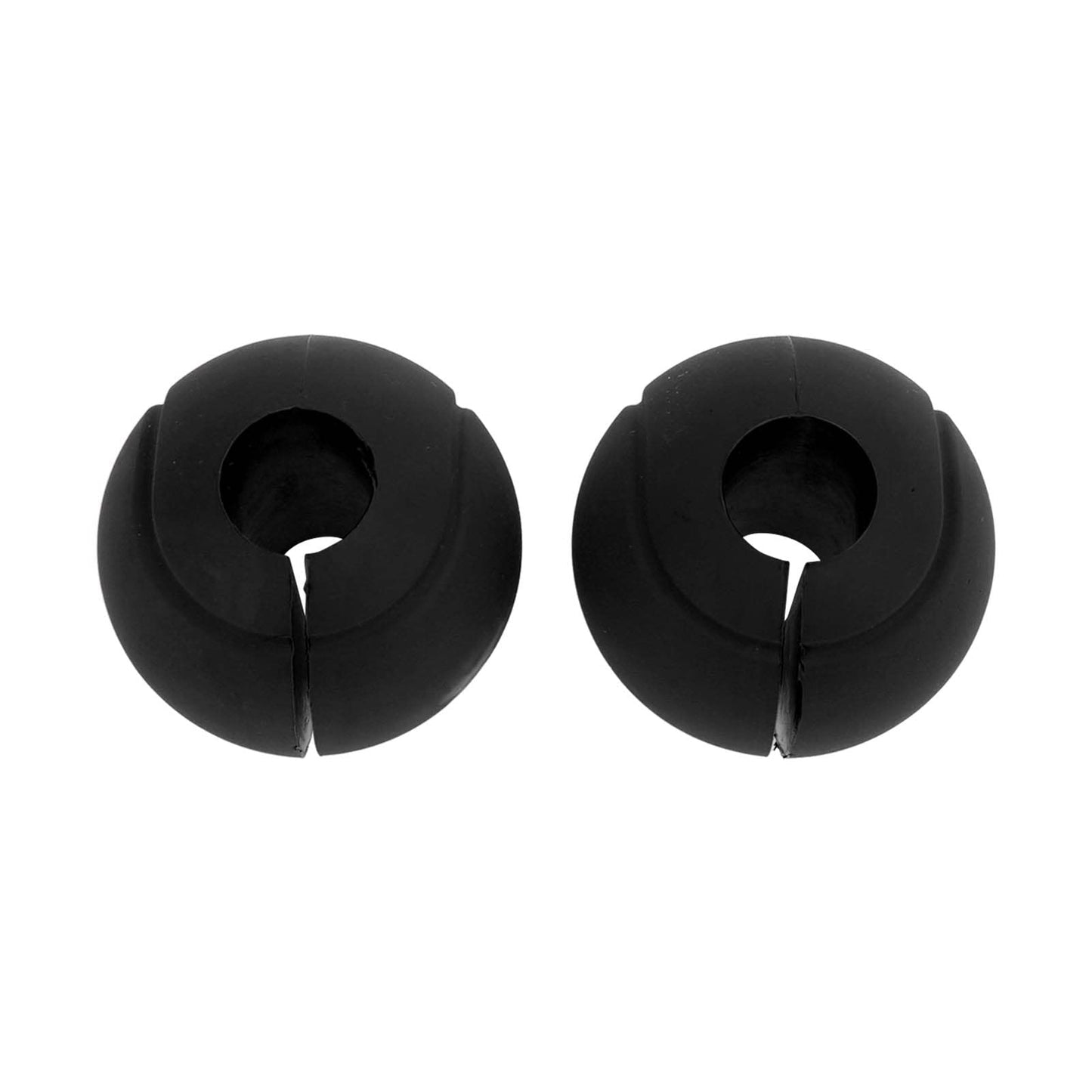 Dilwe Barbell Grips, 1 Pair of Barbell Dumbbell Curved Grip Round Spherical Silicone Non Slip Thickened Grip for Massive Arm and Muscle Building (Black)