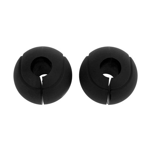 Dilwe Barbell Grips, 1 Pair of Barbell Dumbbell Curved Grip Round Spherical Silicone Non Slip Thickened Grip for Massive Arm and Muscle Building (Black)