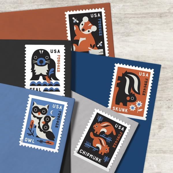 Baby Wild Animals 2025 (Book of 20) First-Class Mail Forever Postage Stamps