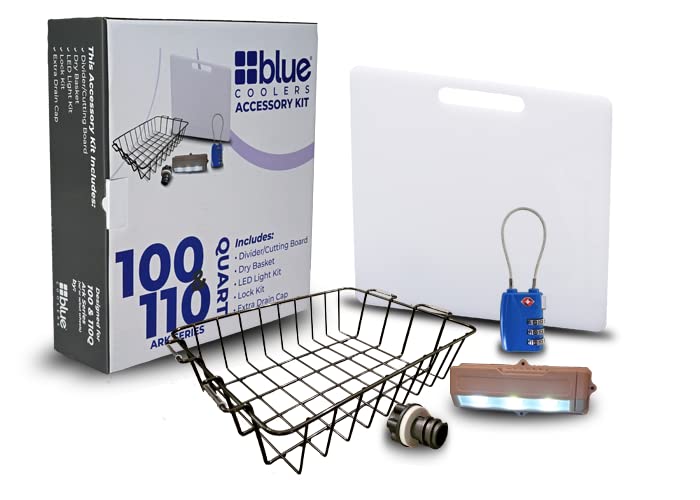 110 Quart Gray Wheeled Cooler with Accessory Kit …