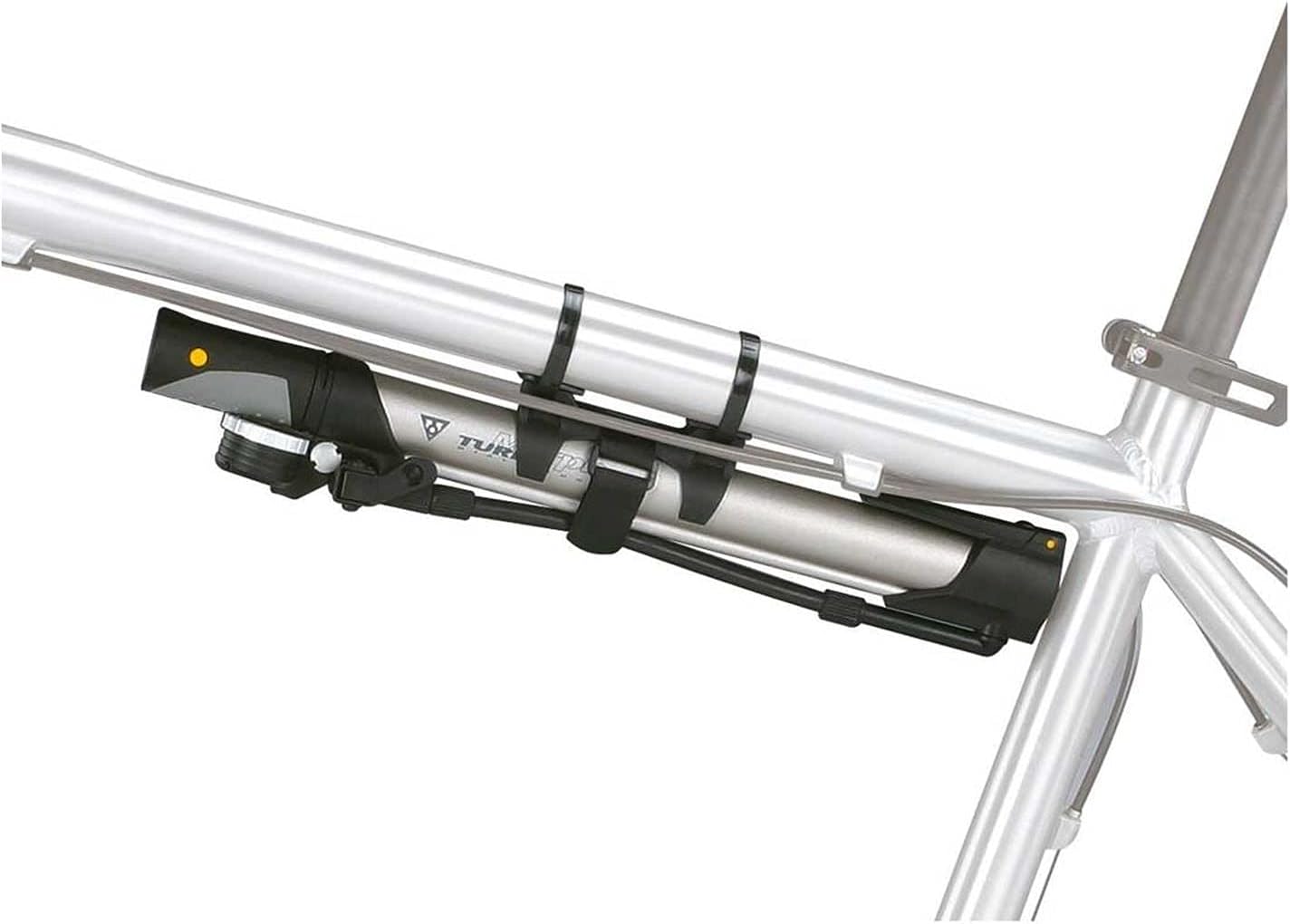 Topeak Turbo Morph Bike Pump with Gauge, Silver/Black