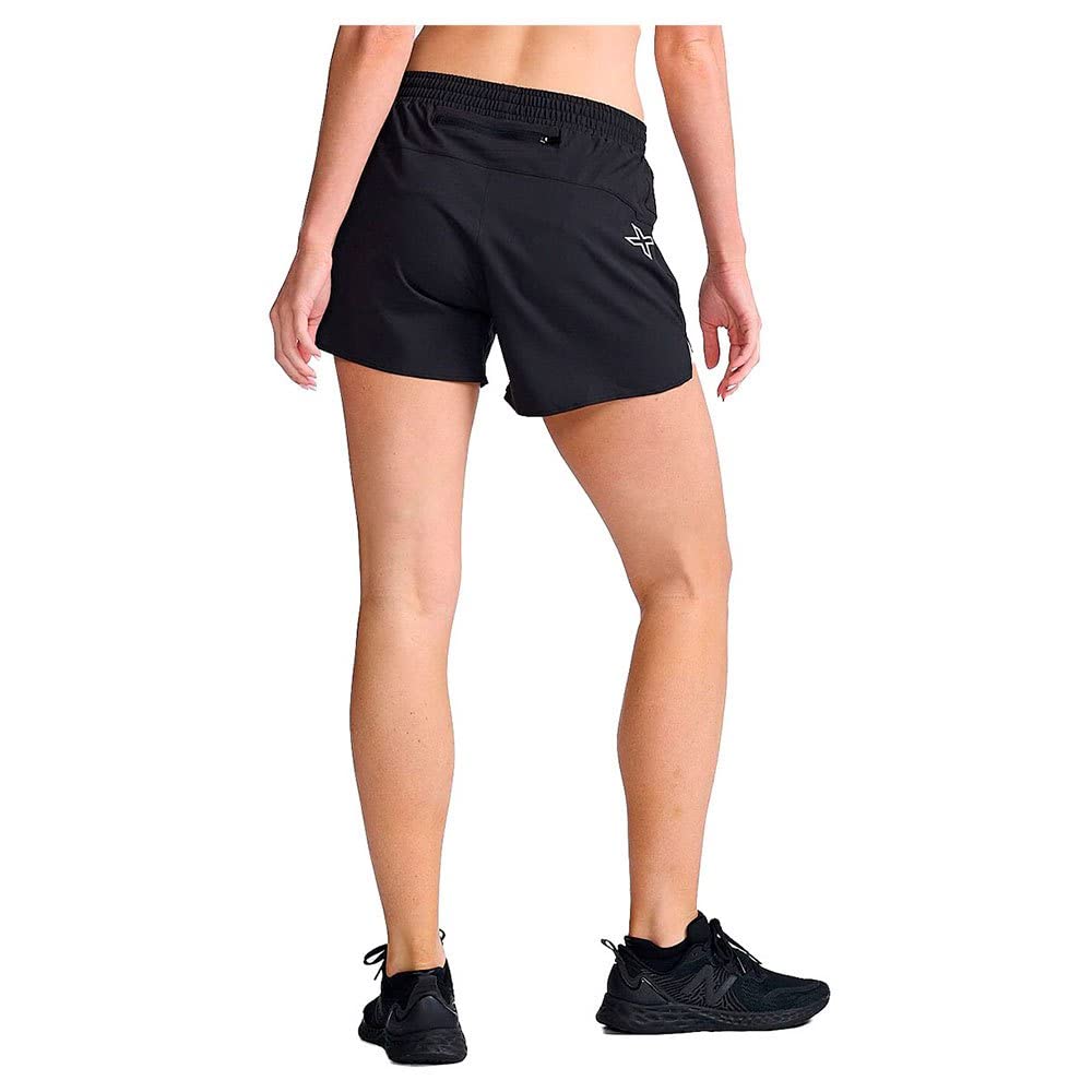 2XU Aero 5" Run Shorts Black/Silver Reflective XS 5