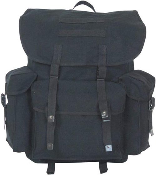 Fox Outdoor Products NATO Style Rucksack - Classic Multi-Pocket Versatile Backpack with Modular Webbing & Storm Flap Closure
