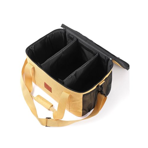 Jaugufiy Camping Cookware Storage Bag, Camping Cooking Utensils Organizer, Camping Storage Handbag, Barbecue Tool Storage Bag, Cookware Utensils Kit Travel Hanging Bag Outdoor Equipment Carry Bag