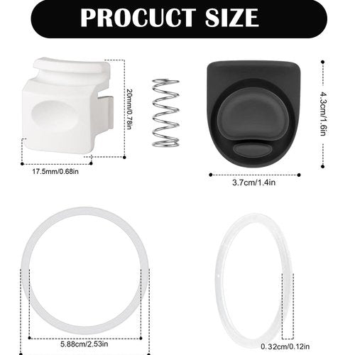Agamino Replacement Lid Set for Owala Freesip, Water Bottle Top Cap with Replacement Button & Stopper Water Bottle Seal Ring Compatible with Owala Cup 16oz 24oz 32oz 40oz, Accessory for Owala FreeSip