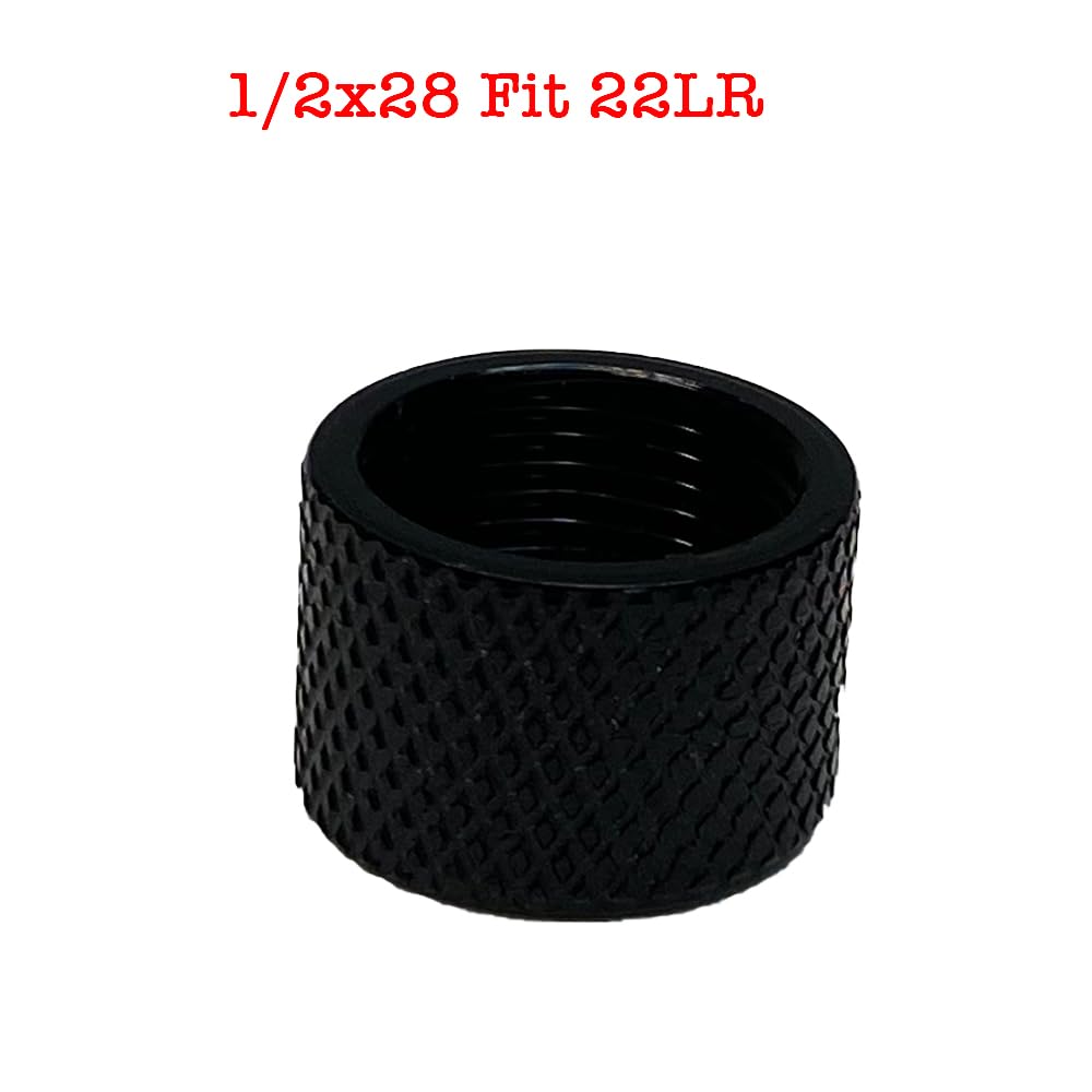 1/2x28 Thread Protector with Crush Washer for 22LR (Black)