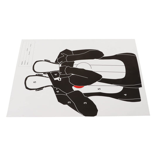 Kadimendium 10Pcs Shooting Targets Paper Shooting Paper Suspensible Archery Targets Paper Portable Shooting Targets Paper for Outdoor(Hostages Holding)