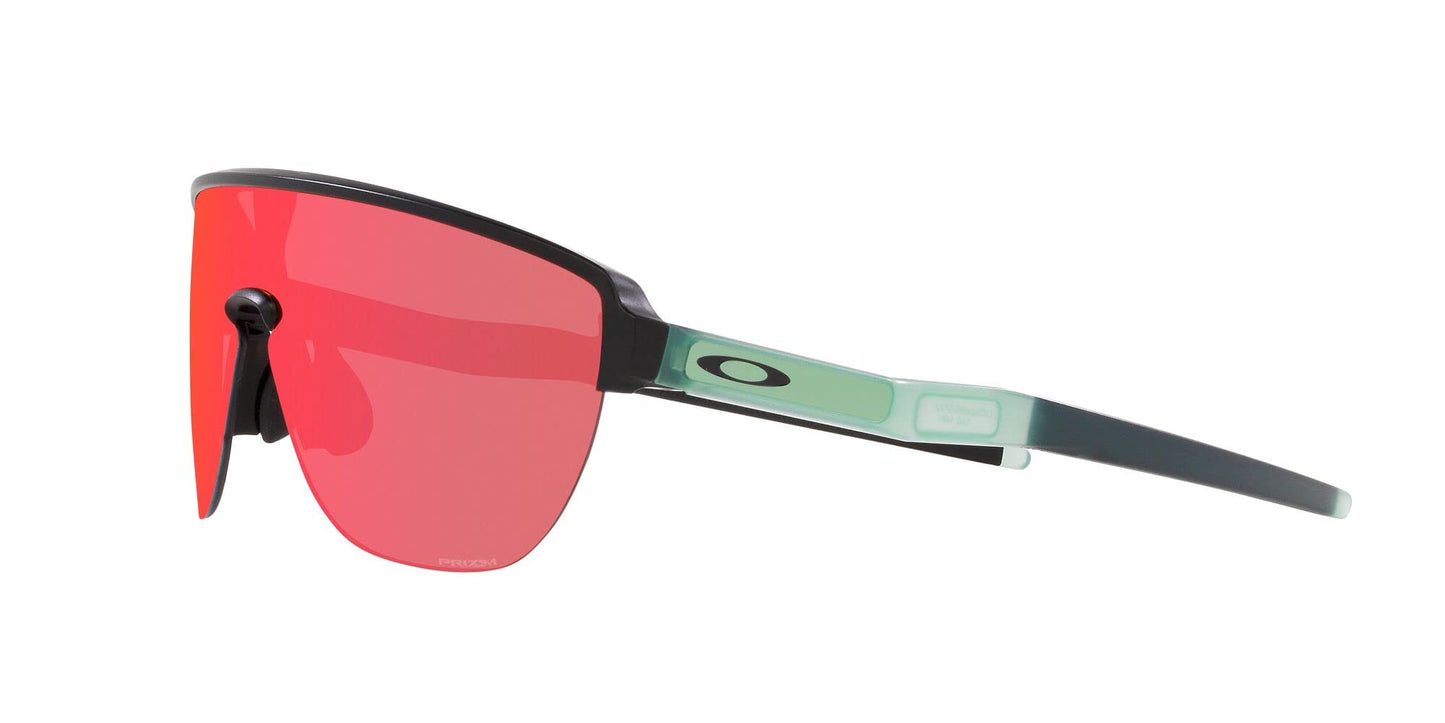 Oakley Men's OO9248 Corridor Rectangular Sunglasses, Matte Black/Prizm Trail Torch, 42 mm