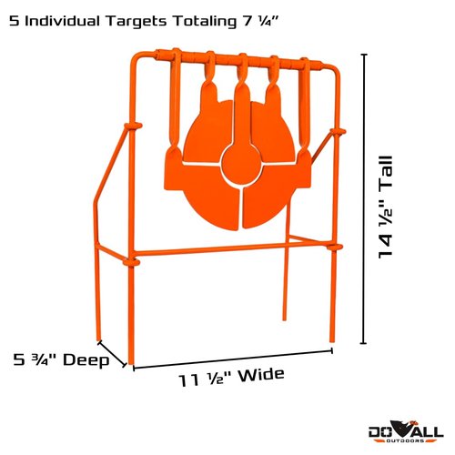 Do All Outdoors Dialed Spinner Steel Shooting Target for .22 Caliber
