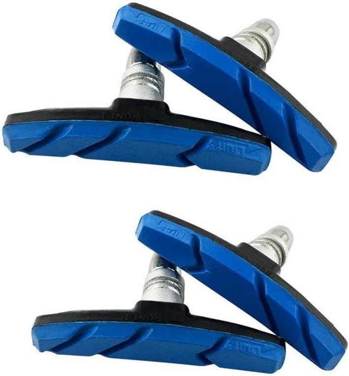 2 Pairs (4 Pieces) MTB Bike Cycle Bicycle Rubber V-Brake Pads No-Noise No-Skid, 70mm