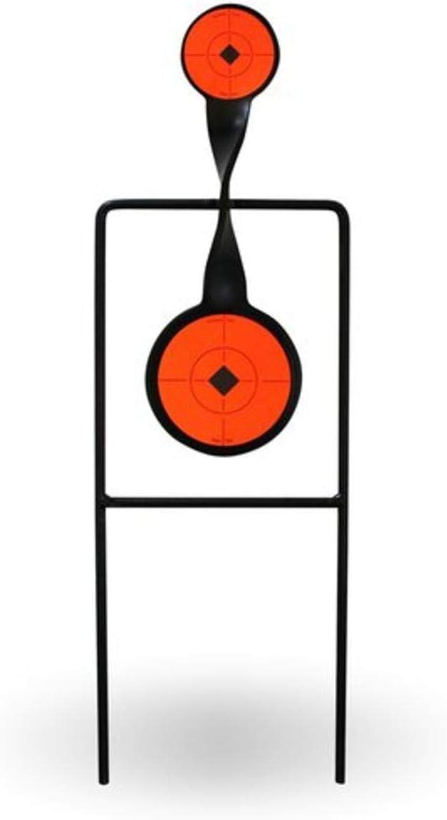 Birchwood Casey World of Targets Easy-to-Use Durable Steel Spinner Target with High Visibility Target Spots for Maintenance-Free Rifle/Handgun Shooting