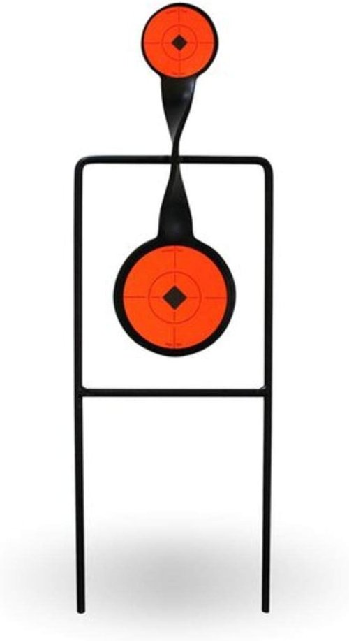 Birchwood Casey World of Targets Easy-to-Use Durable Steel Spinner Target with High Visibility Target Spots for Maintenance-Free Rifle/Handgun Shooting
