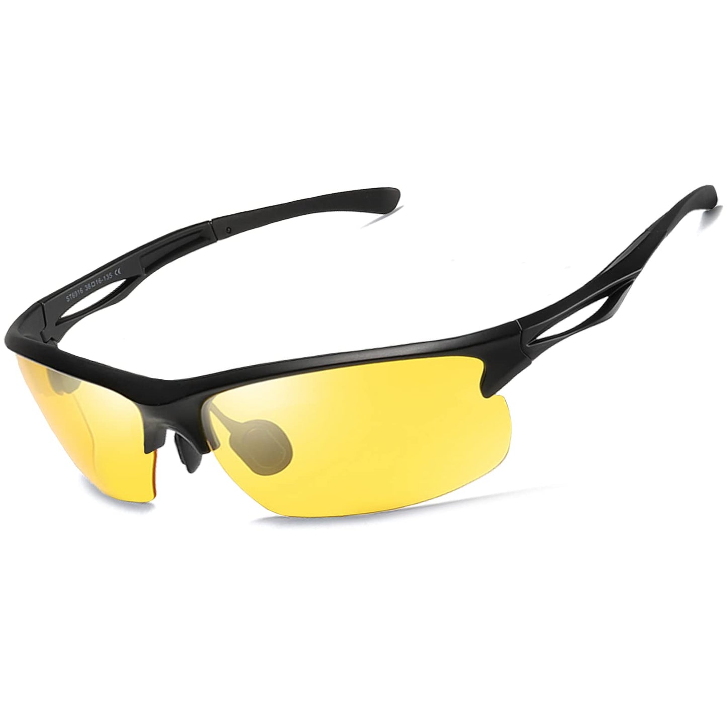 KANASTAL Polarized Night Vision Glasses for Men Women Anti Glare Nighttime Driving Glasses Astigmatism Yellow Lens Sports Shades Cycling Running Accessories