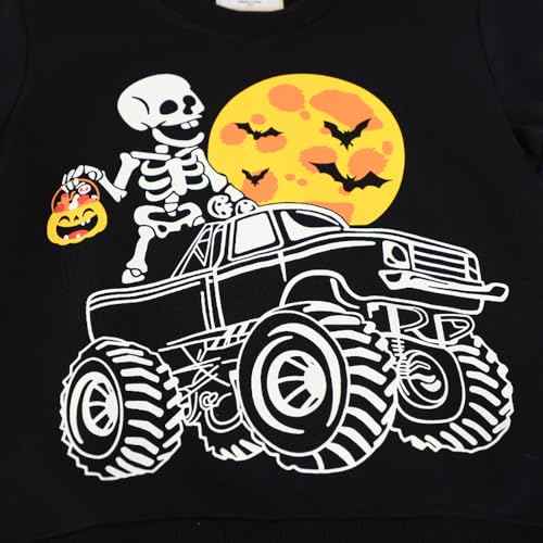 Toddler Boys Sweatshirts Kids Cotton Long Sleeve Crewneck Pullover Cartoon Print Shirts 2-7T