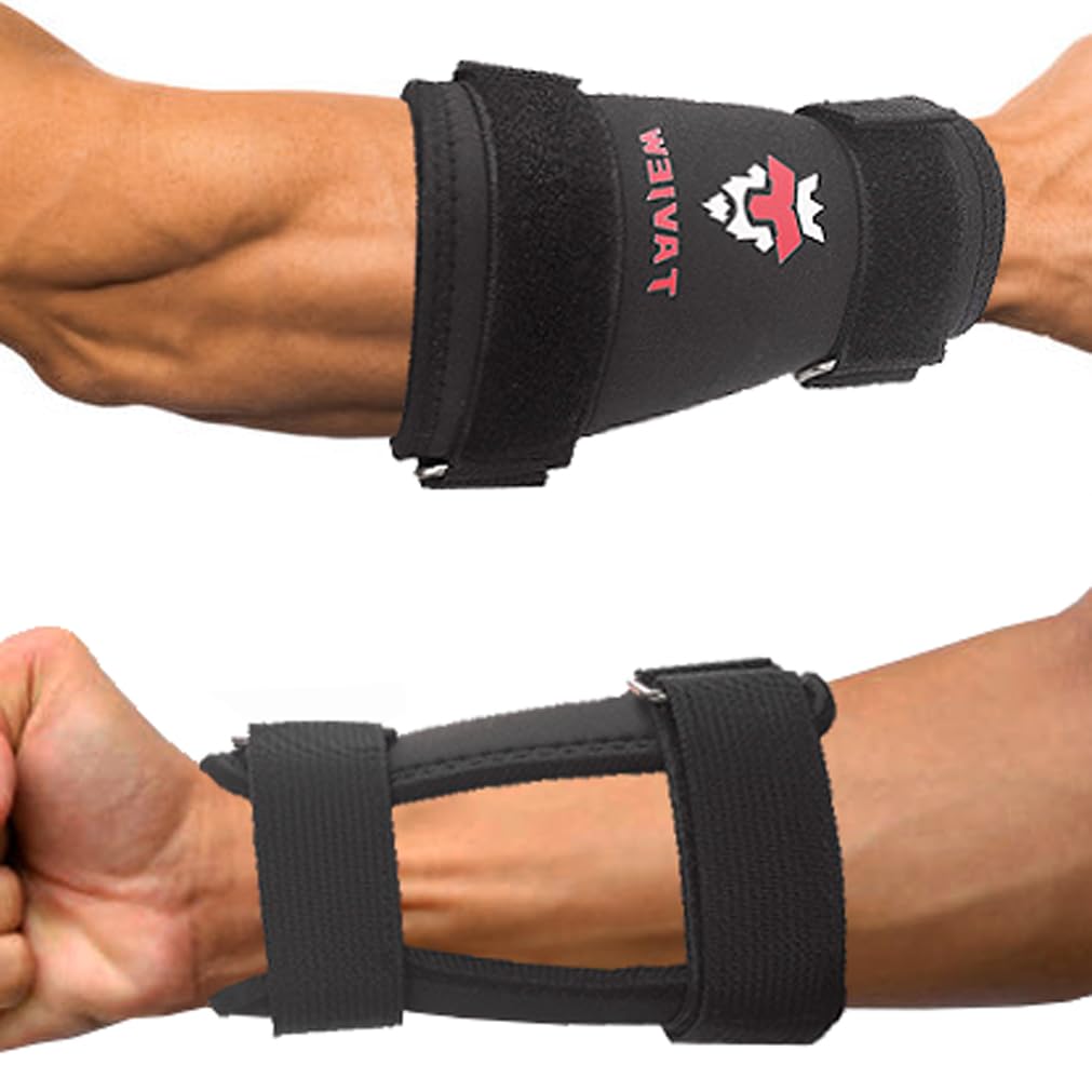 Kettlebell Wrist Guards, Adjustable Straps for Comfortable Fit, 7mm Protection - Covers Wrist and Forearm, Wear on Skin and Shirt, Lightweight and Durable (Pair)