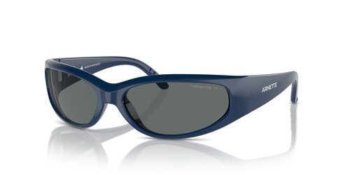 Arnette Men's AN4302 Catfish Rectangular Sunglasses, Bluette/Polarized Dark Grey, 62 mm