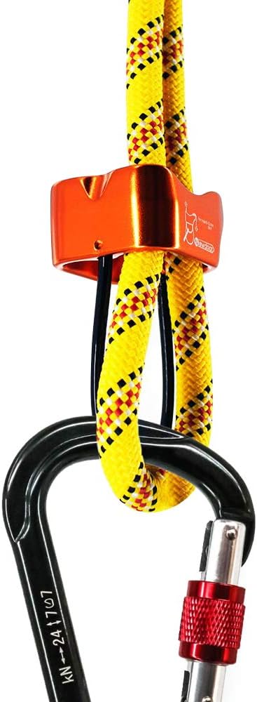 NewDoar Climbing Abseiling Belay Device ATC Rappelling Descender 25KN V-grooved Equipment